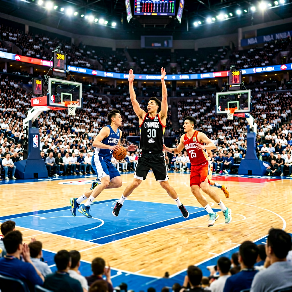 篮球赛场，NBA比赛现场